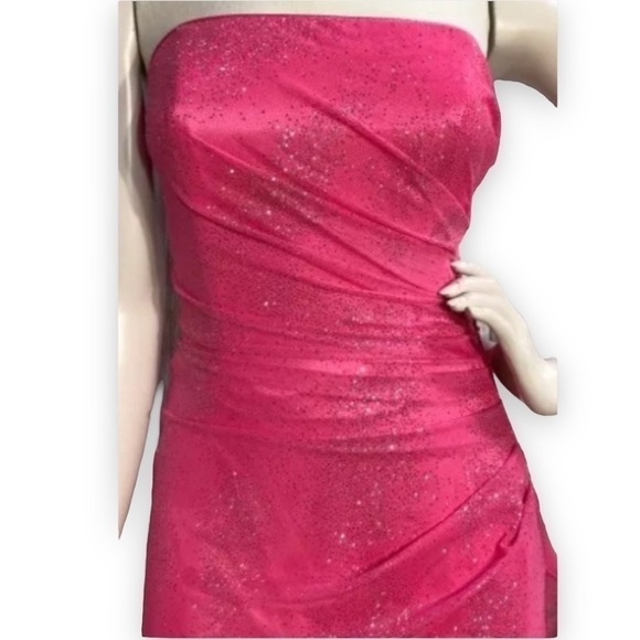 Jump Apparel By Wendye Chaitin Strapless Dress Sparkle 5/6 - Picture 3 of 7